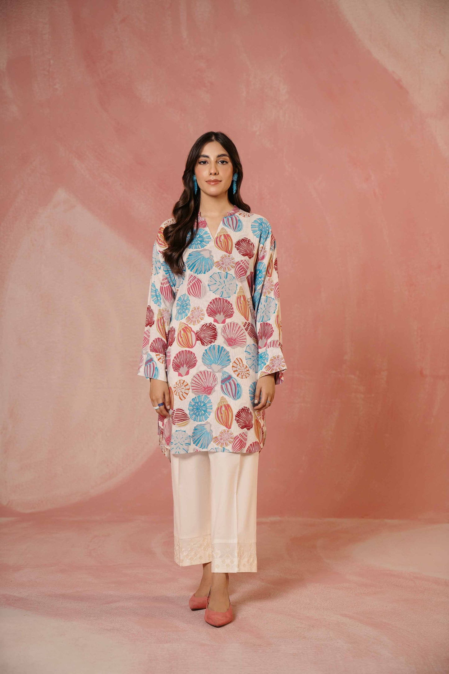 Nishat Linen - Printed Shirt - PW23-322