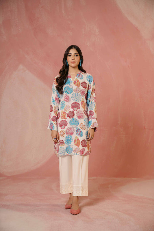 Nishat Linen - Printed Shirt - PW23-322