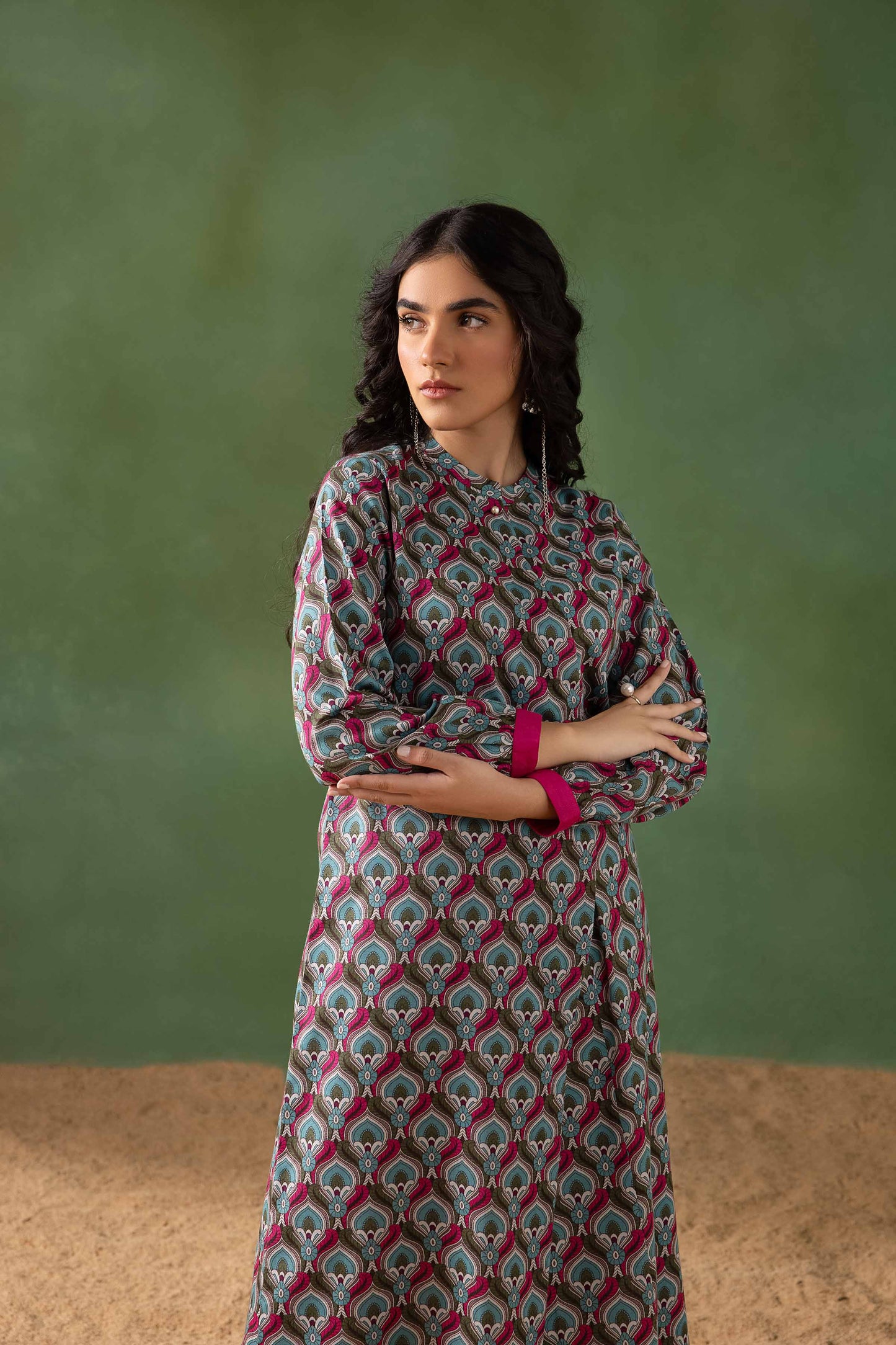 Nishat Linen - Printed Shirt - PW23-323