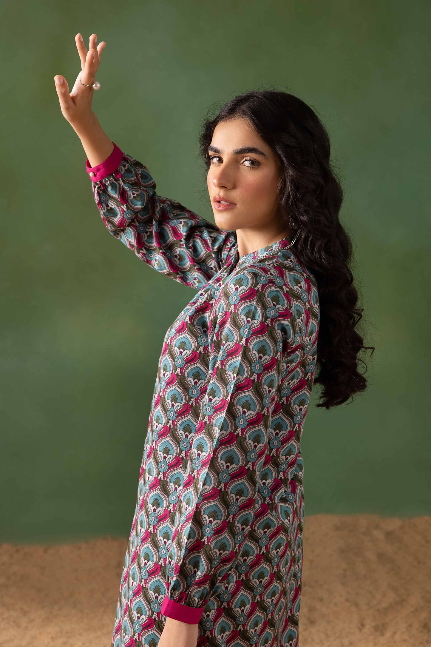 Nishat Linen - Printed Shirt - PW23-323