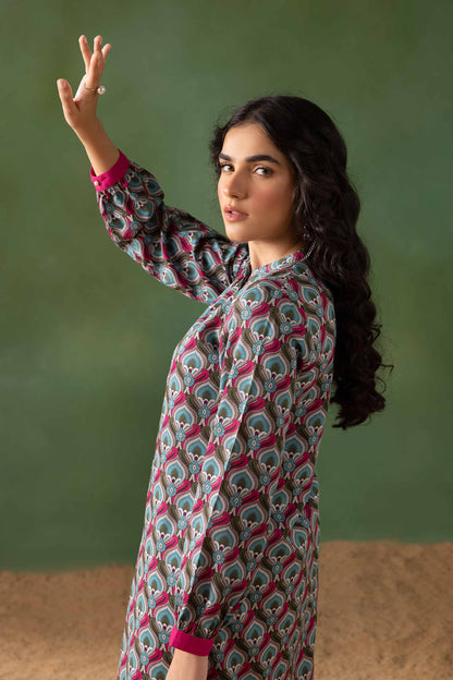 Nishat Linen - Printed Shirt - PW23-323