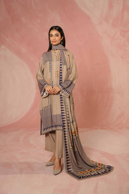 Nishat Linen - 3 Piece - Printed Suit - PW23-328