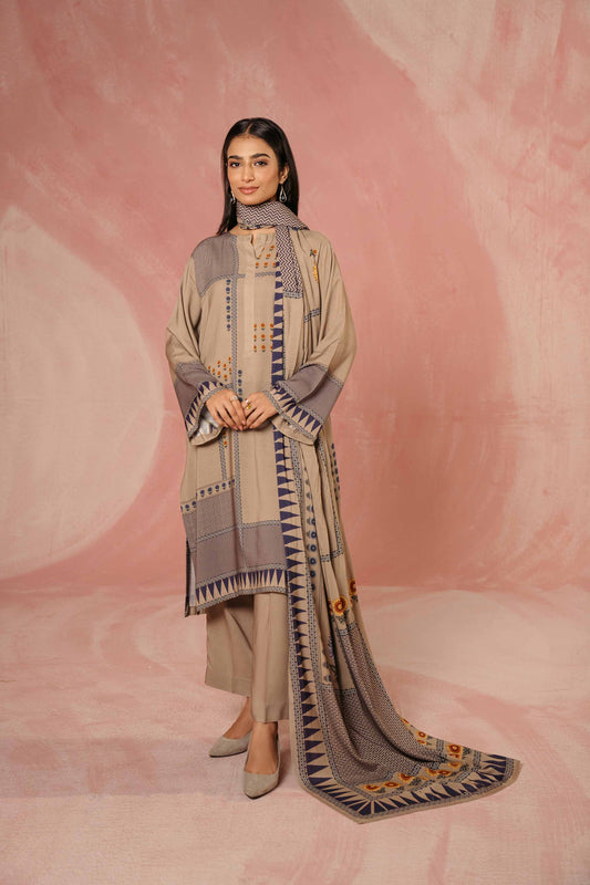 Nishat Linen - 3 Piece - Printed Suit - PW23-328