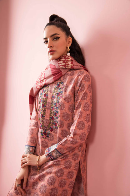 Nishat Linen - 3 Piece - Printed Embroidered Suit - PW23-332