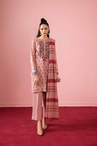 Nishat Linen - 3 Piece - Printed Embroidered Suit - PW23-332