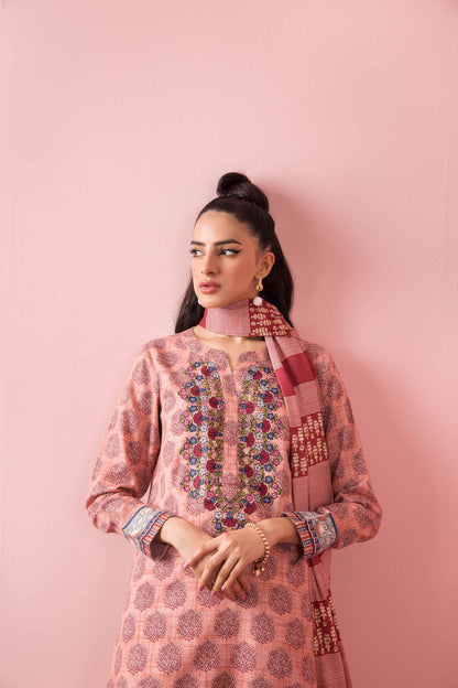 Nishat Linen - 3 Piece - Printed Embroidered Suit - PW23-332