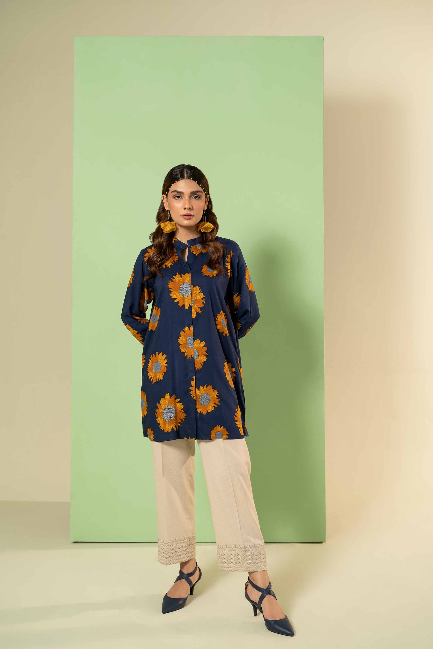 Nishat Linen - Printed Shirt - PW23-334
