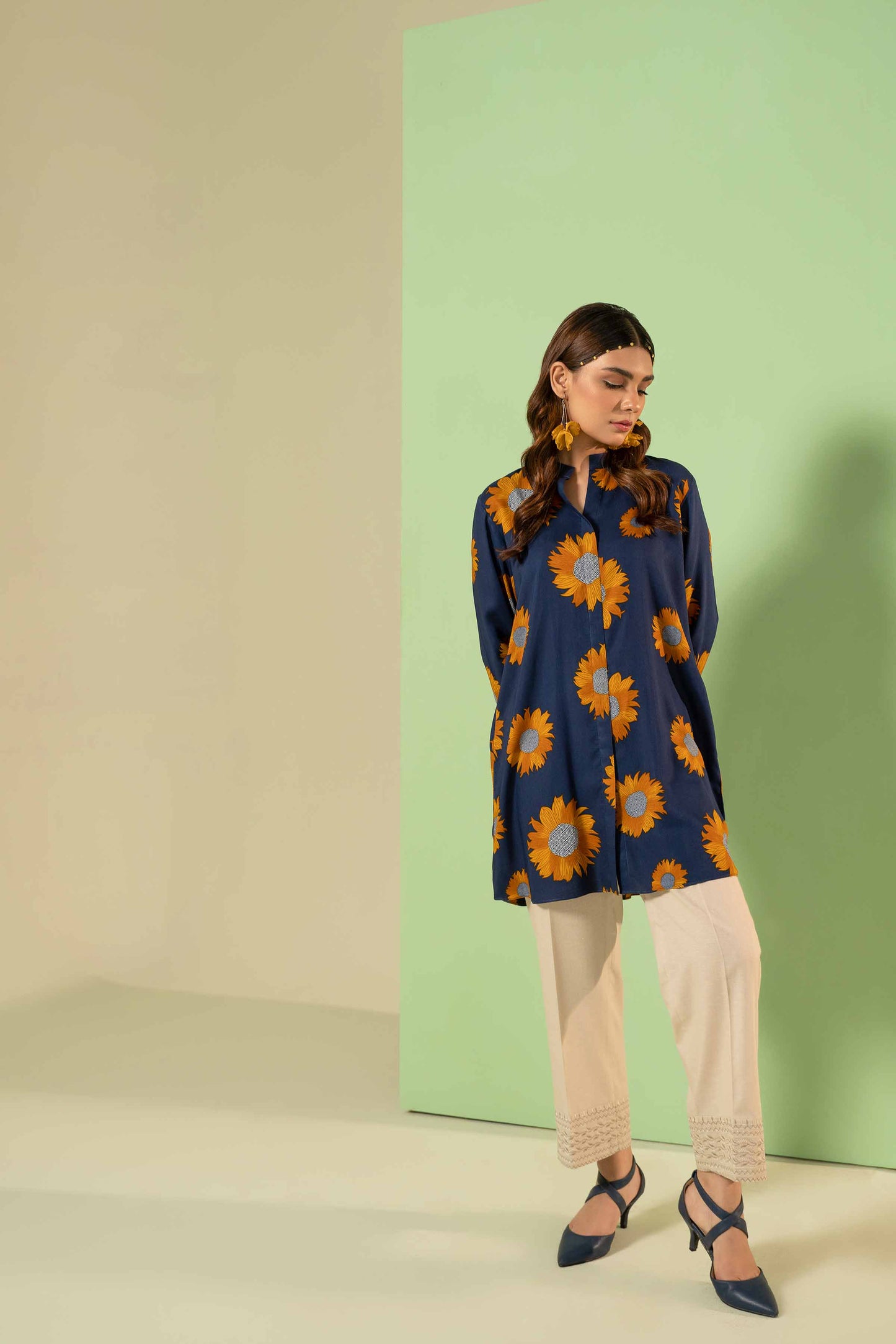 Nishat Linen - Printed Shirt - PW23-334