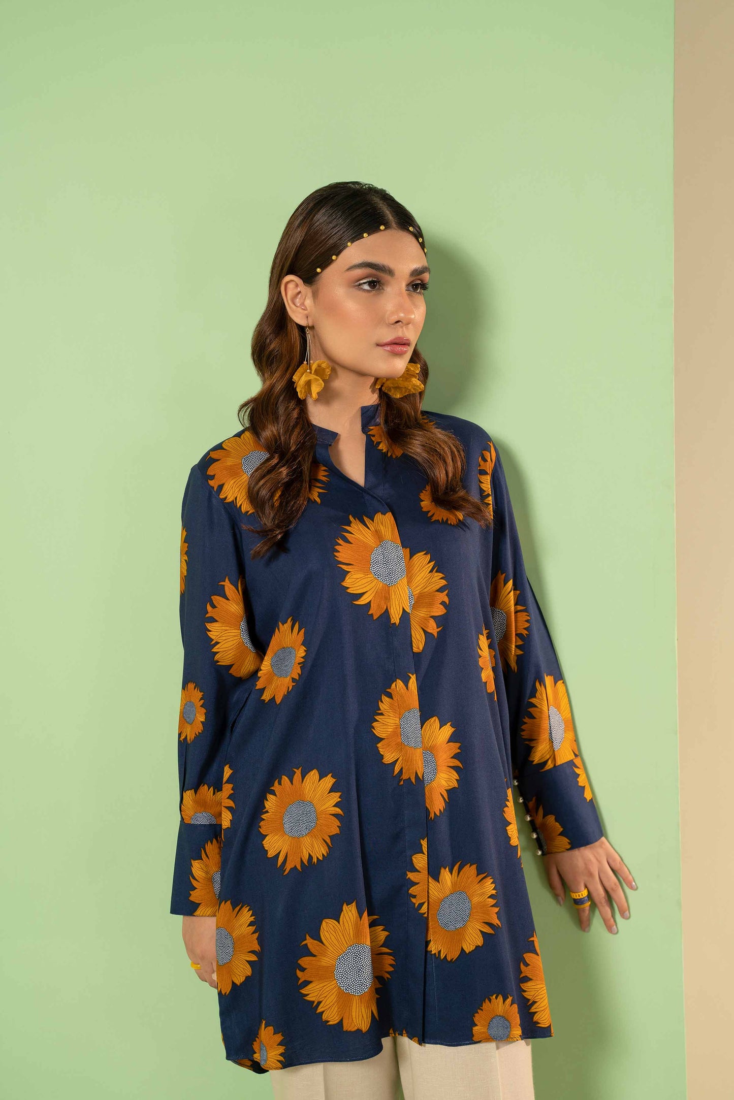Nishat Linen - Printed Shirt - PW23-334