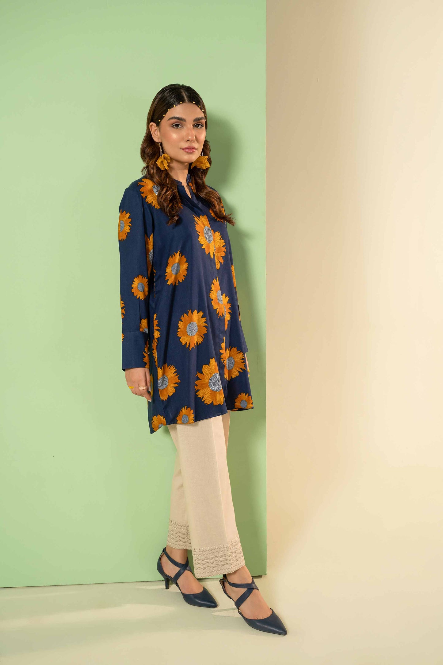 Nishat Linen - Printed Shirt - PW23-334