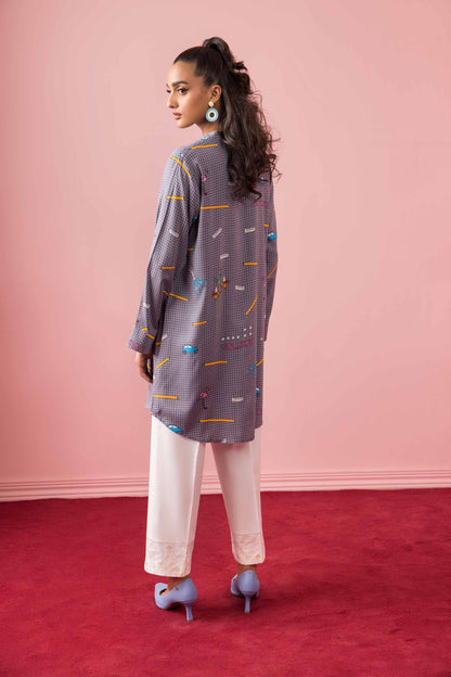 Nishat Linen - Printed Shirt - PW23-336