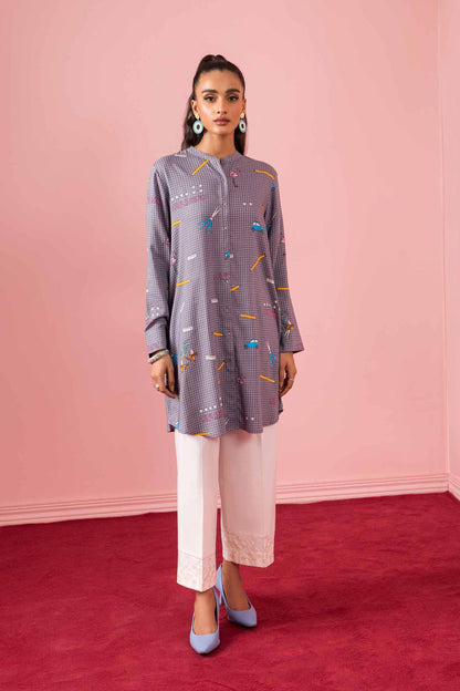 Nishat Linen - Printed Shirt - PW23-336