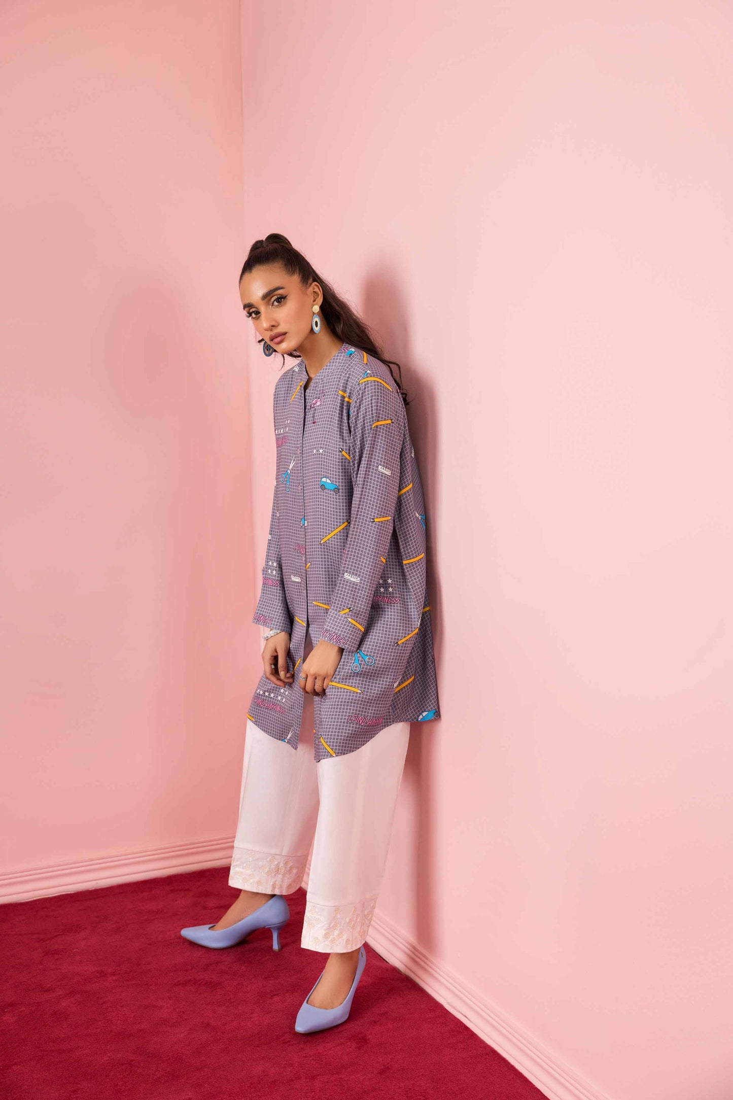 Nishat Linen - Printed Shirt - PW23-336