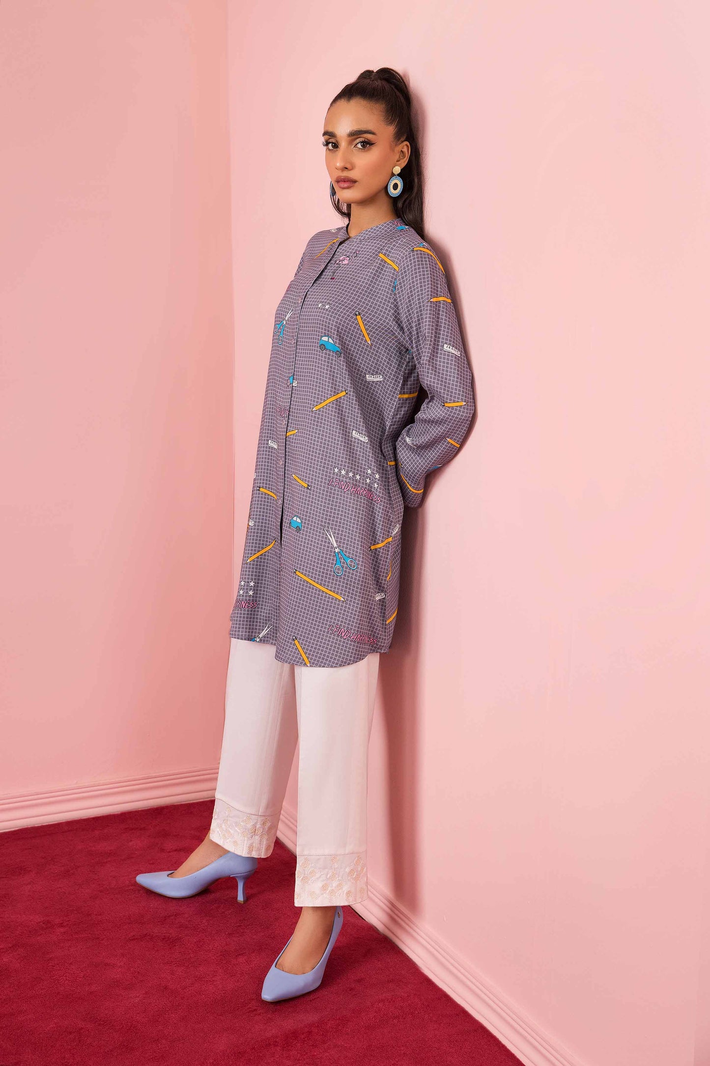 Nishat Linen - Printed Shirt - PW23-336