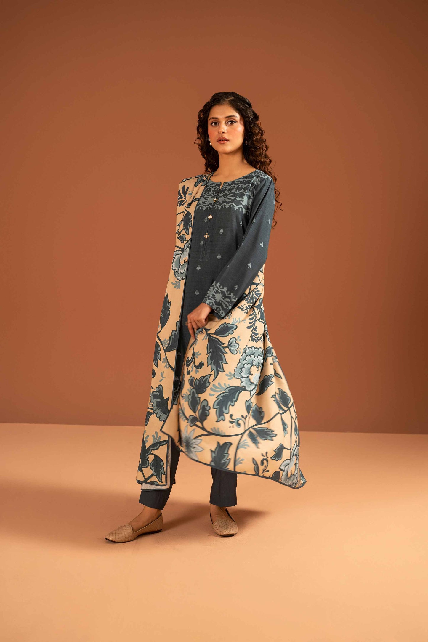 Nishat Linen - 3 Piece - Printed Suit - PW23-338