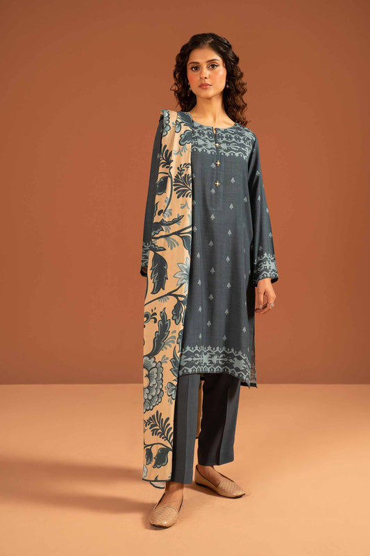 Nishat Linen - 3 Piece - Printed Suit - PW23-338