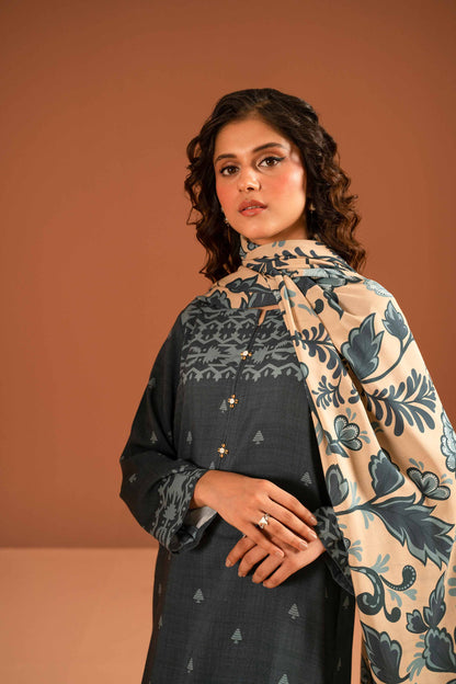 Nishat Linen - 3 Piece - Printed Suit - PW23-338