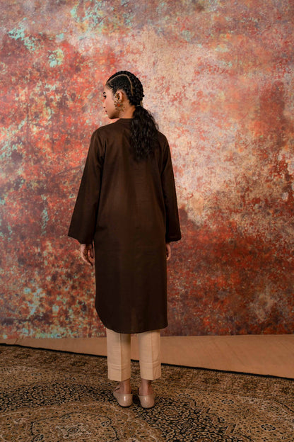 Nishat Linen - Embroidered Shirt - PW23-34