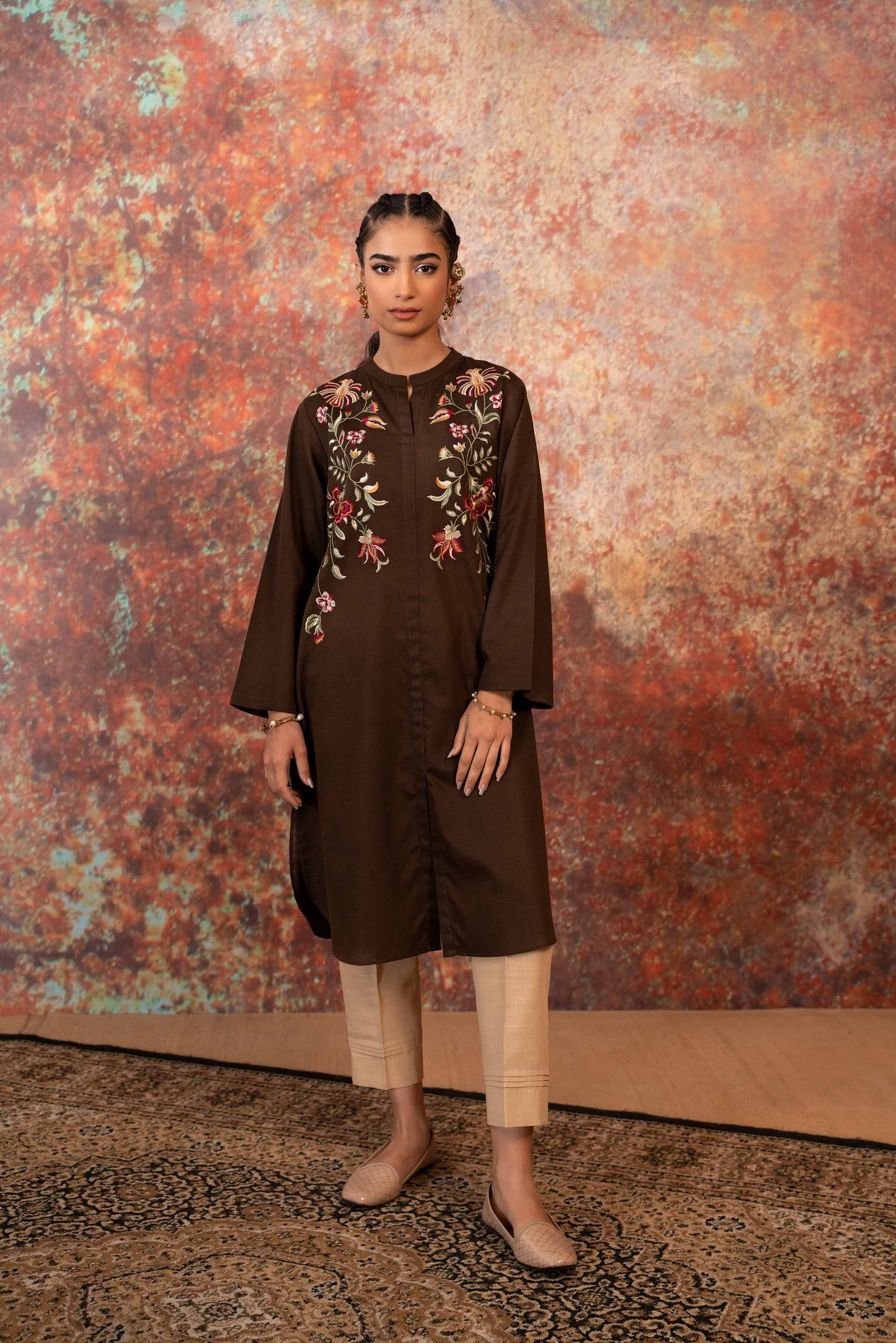 Nishat Linen - Embroidered Shirt - PW23-34