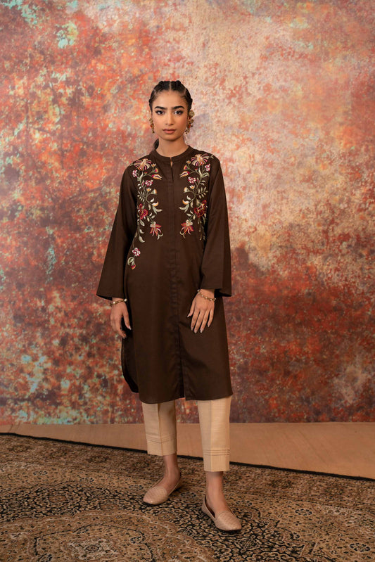 Nishat Linen - Embroidered Shirt - PW23-34