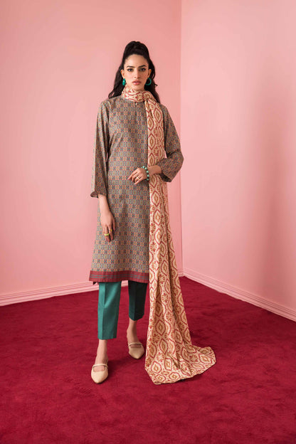 Nishat Linen - 3 Piece - Printed Suit - PW23-340
