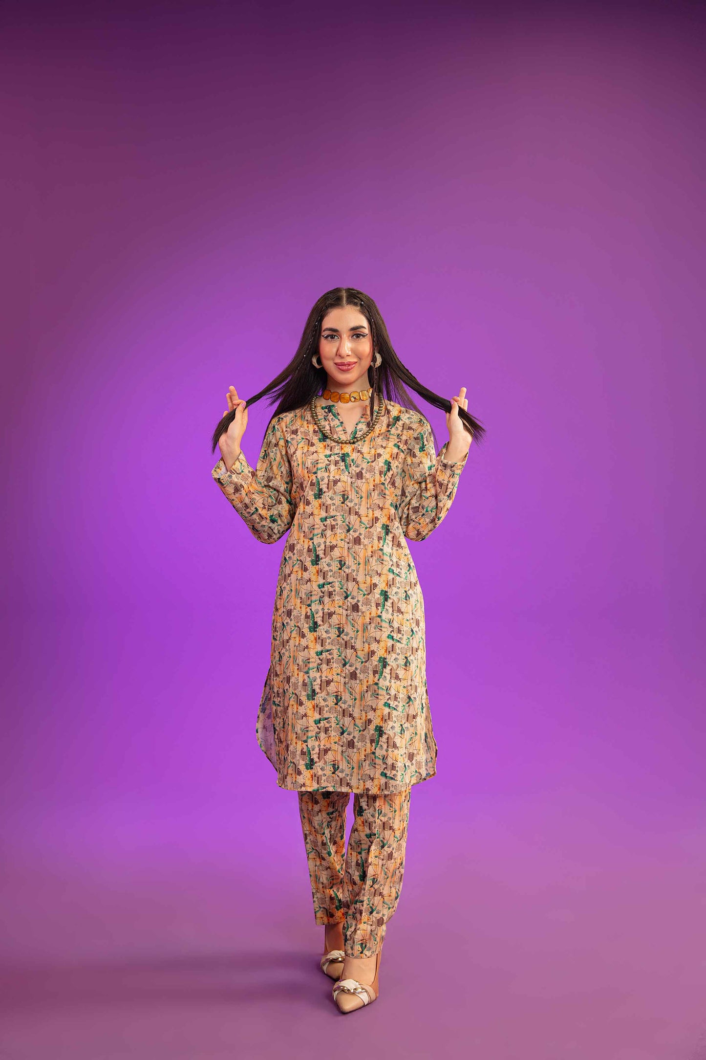 Nishat Linen - 2 Piece - Printed Suit - PW23-357