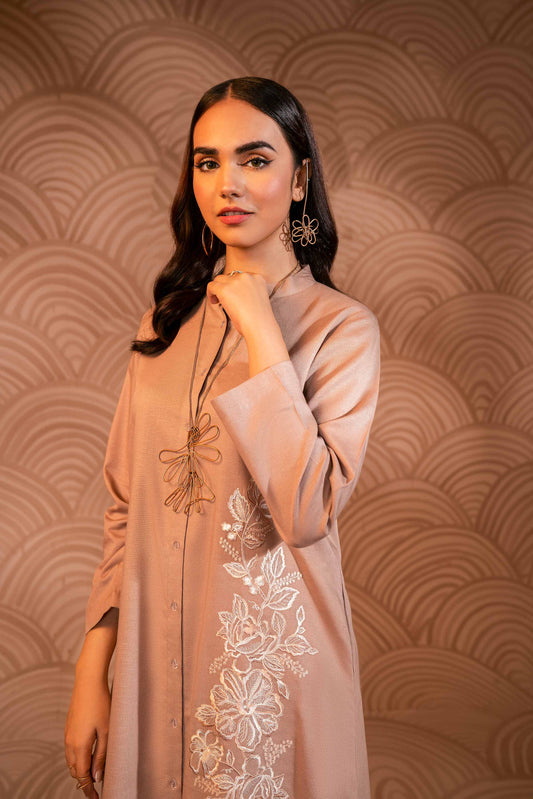 Nishat Linen - Embroidered Shirt - PW23-36