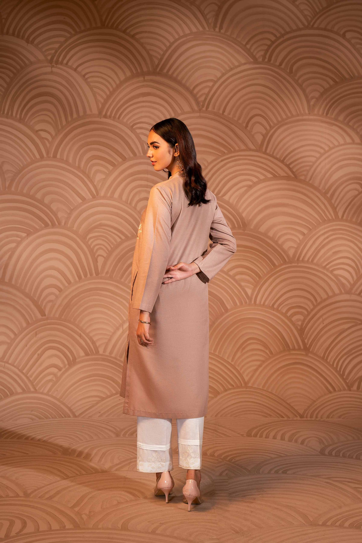 Nishat Linen - Embroidered Shirt - PW23-36