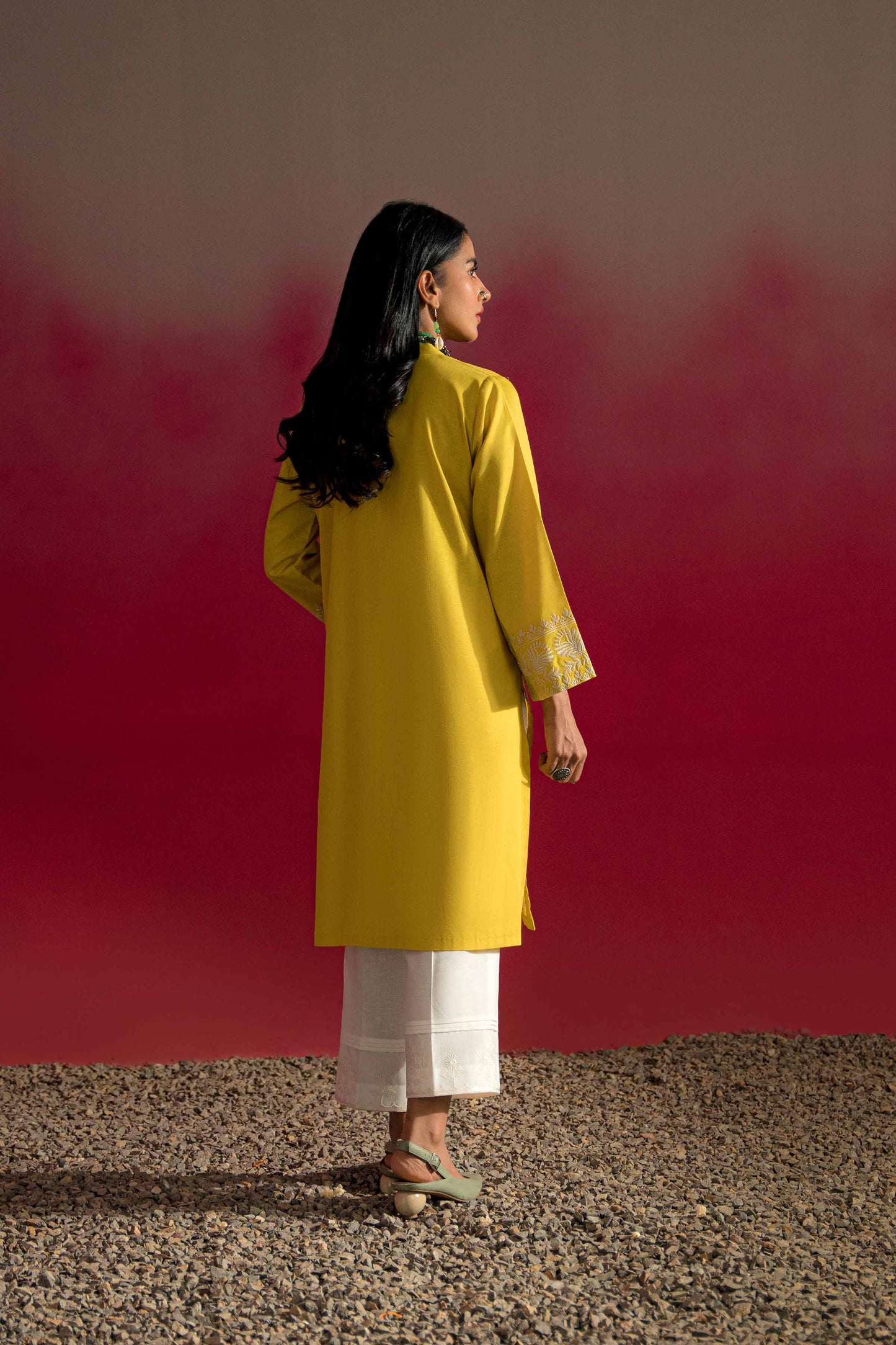 Nishat Linen - Embroidered Kurta - PW23-37