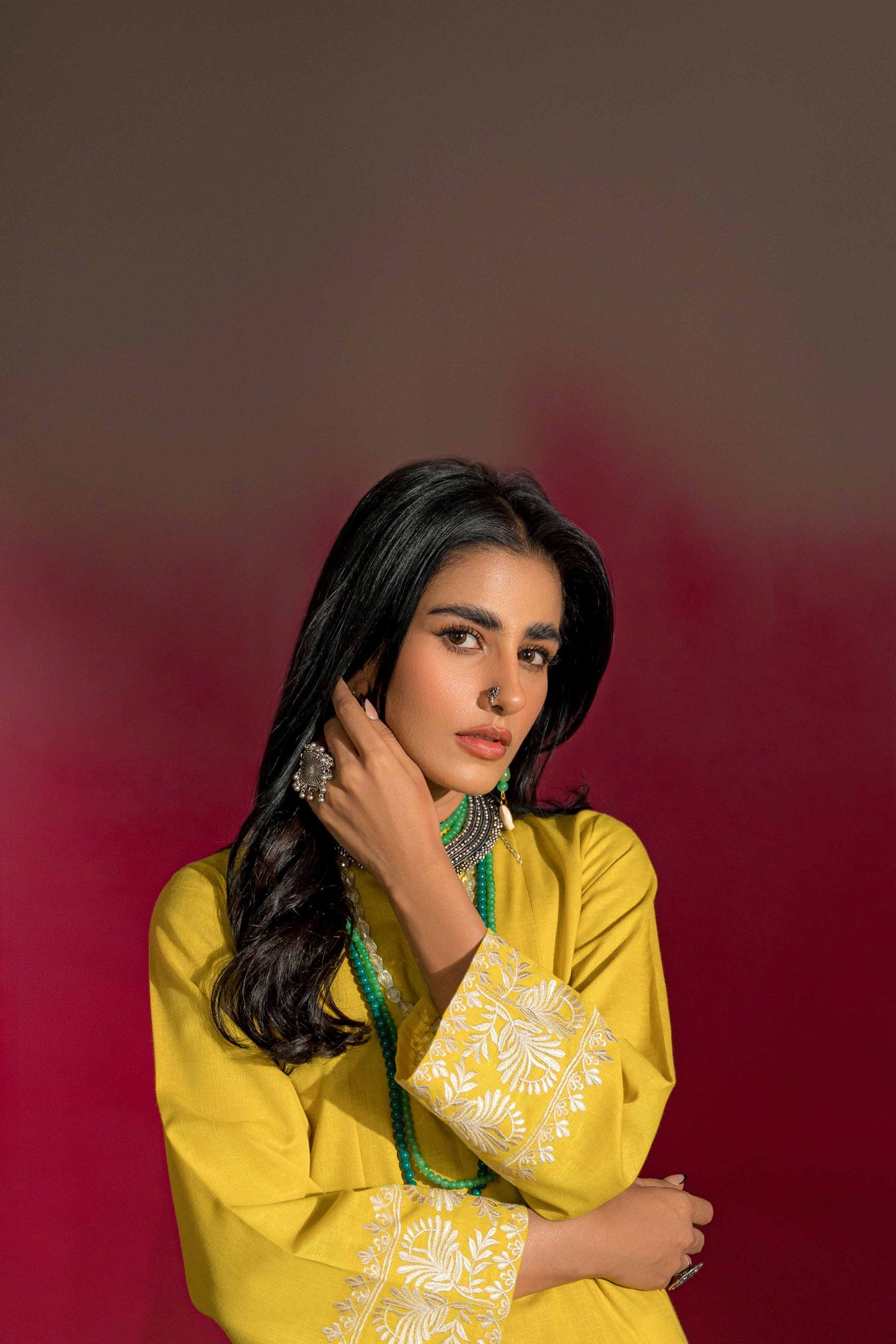 Nishat Linen - Embroidered Kurta - PW23-37