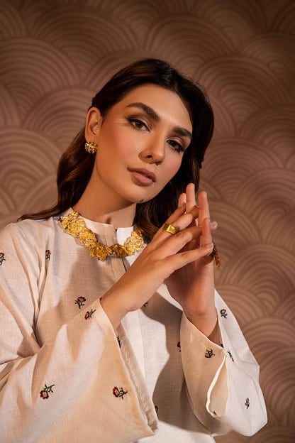 Nishat Linen - Embroidered Shirt - PW23-38