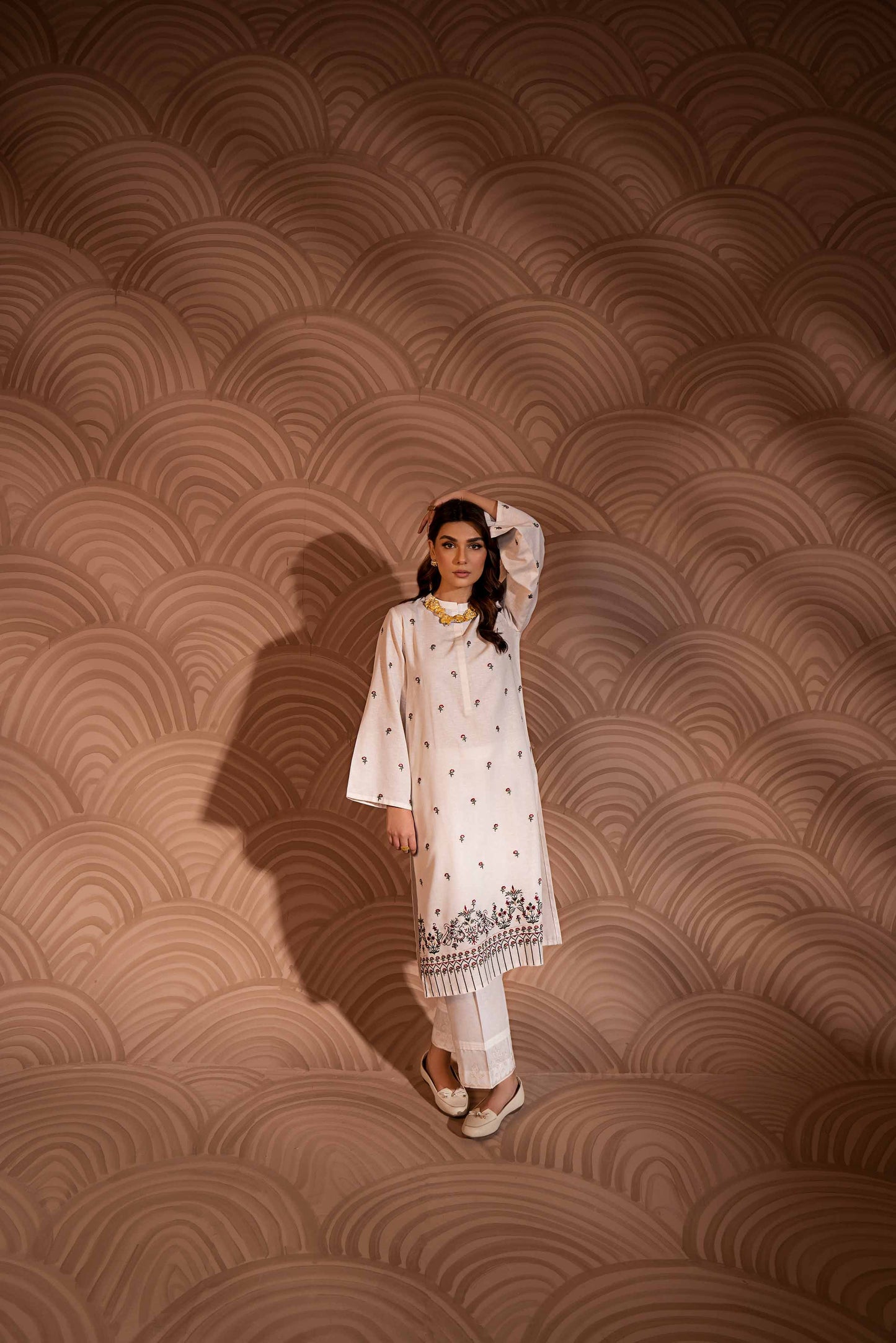 Nishat Linen - Embroidered Shirt - PW23-38