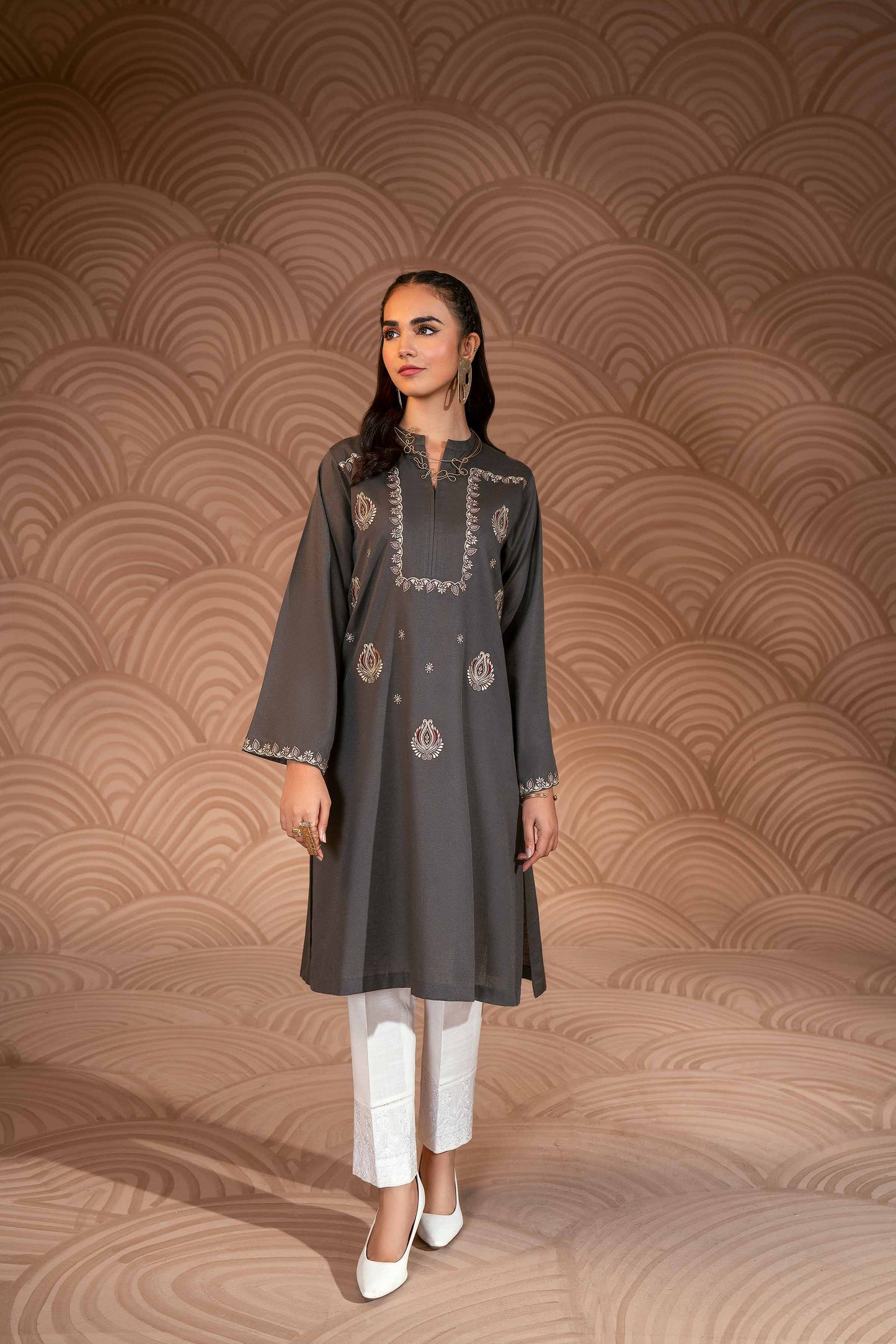 Nishat Linen - Embroidered Shirt - PW23-39