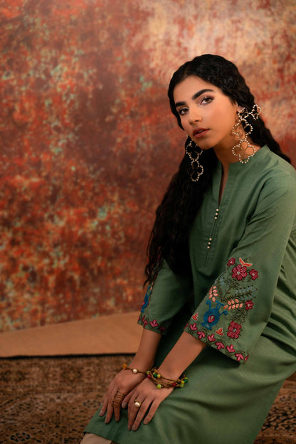 Nishat Linen - Embroidered Shirt - PW23-40