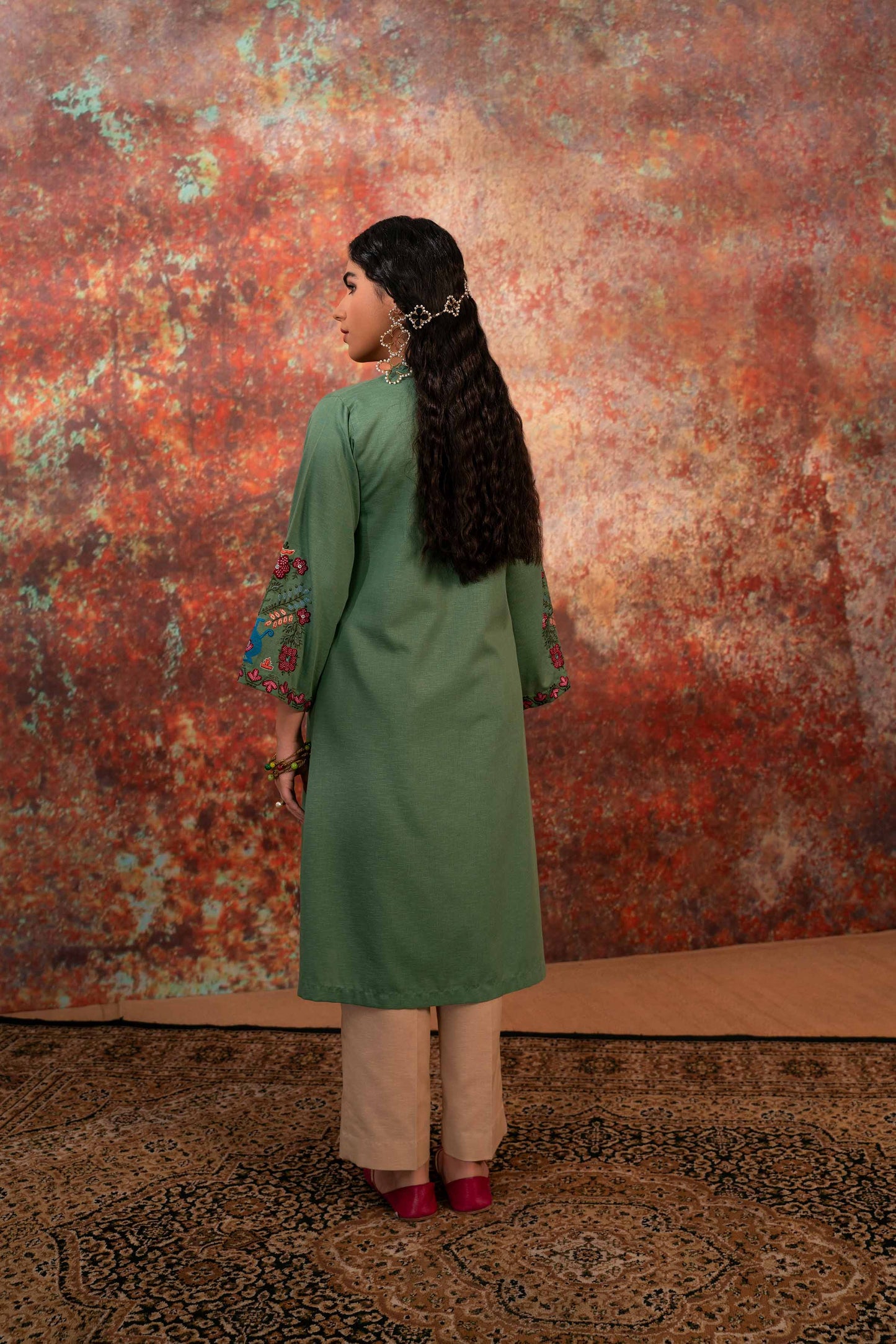Nishat Linen - Embroidered Shirt - PW23-40