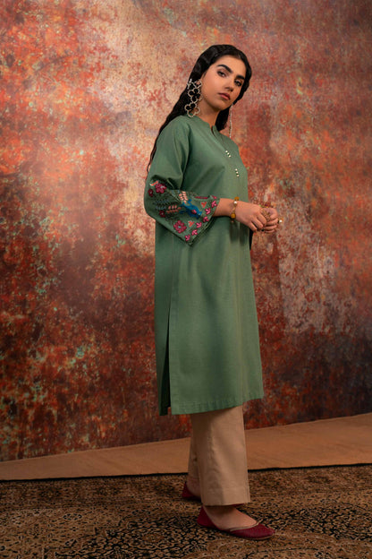 Nishat Linen - Embroidered Shirt - PW23-40