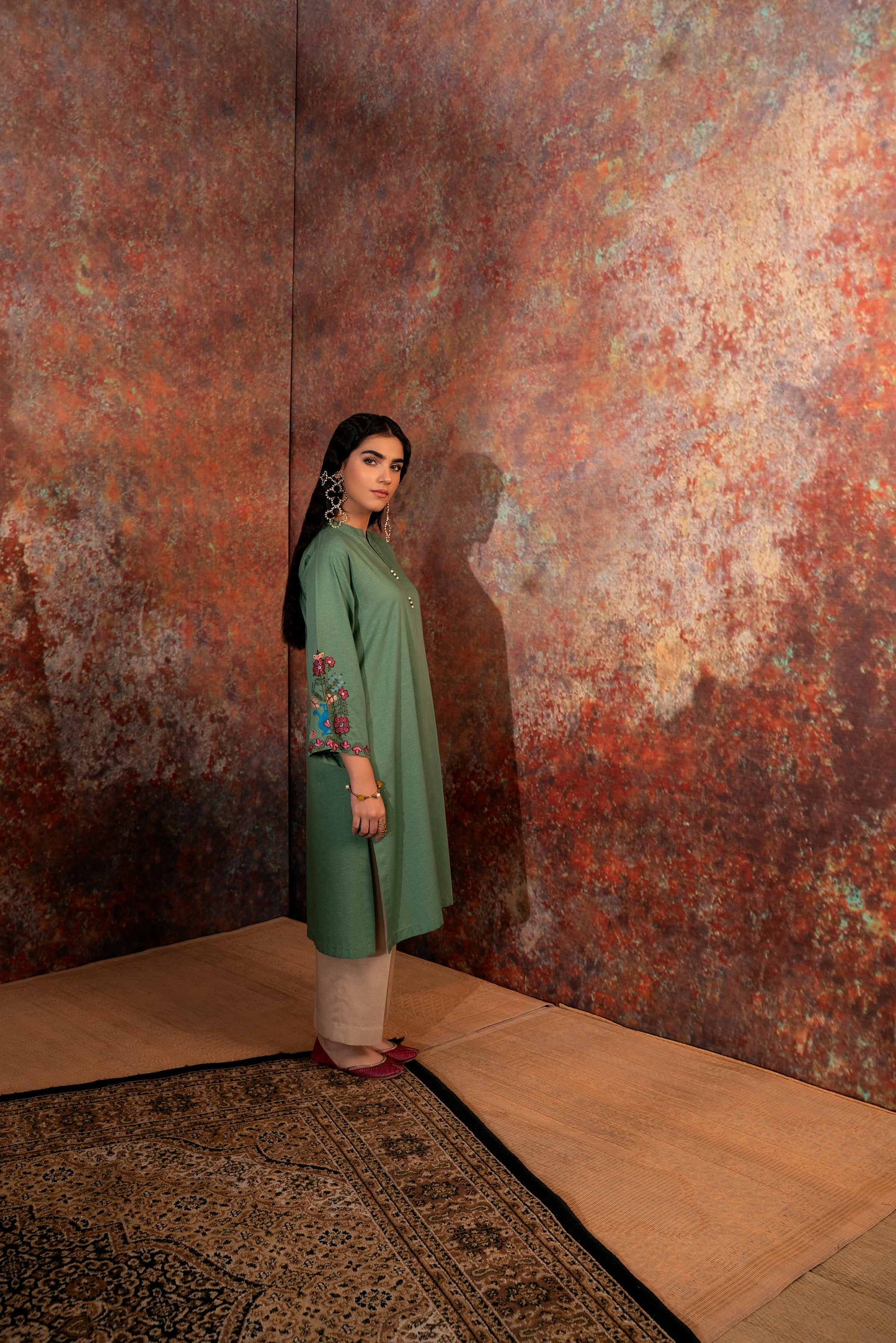 Nishat Linen - Embroidered Shirt - PW23-40