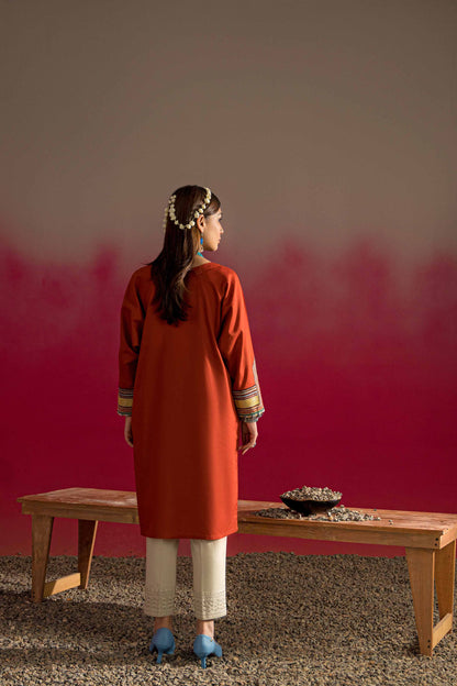 Nishat Linen - Embroidered Shirt - PW23-41