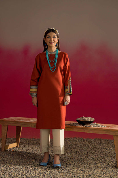 Nishat Linen - Embroidered Shirt - PW23-41