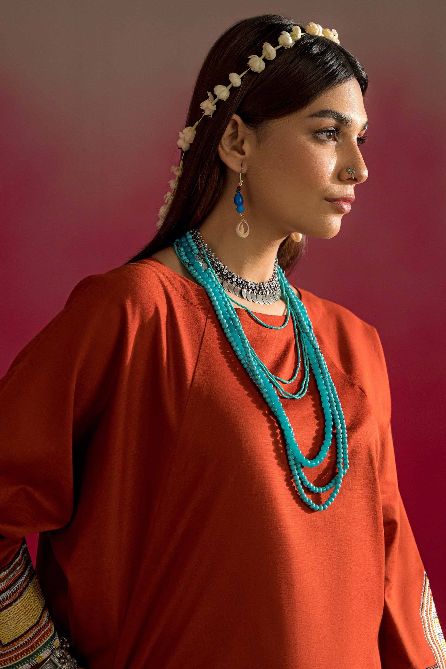 Nishat Linen - Embroidered Shirt - PW23-41
