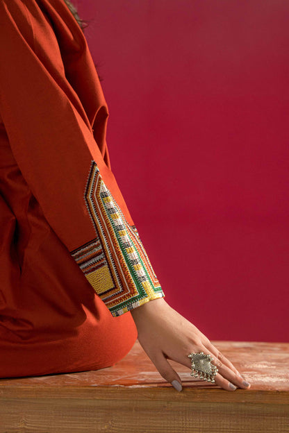 Nishat Linen - Embroidered Shirt - PW23-41