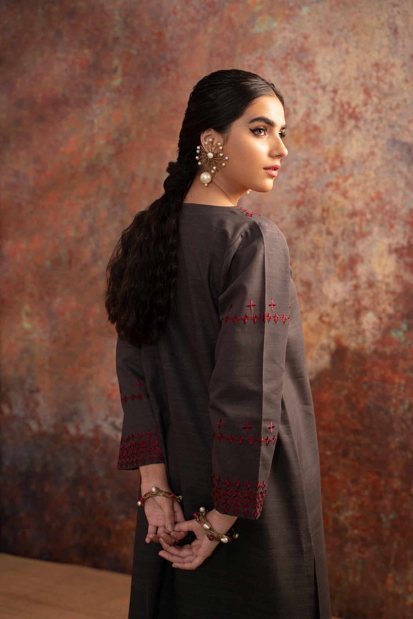 Nishat Linen - 2 Piece - Embroidered Suit - PW23-42