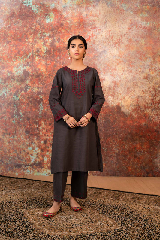 Nishat Linen - 2 Piece - Embroidered Suit - PW23-42