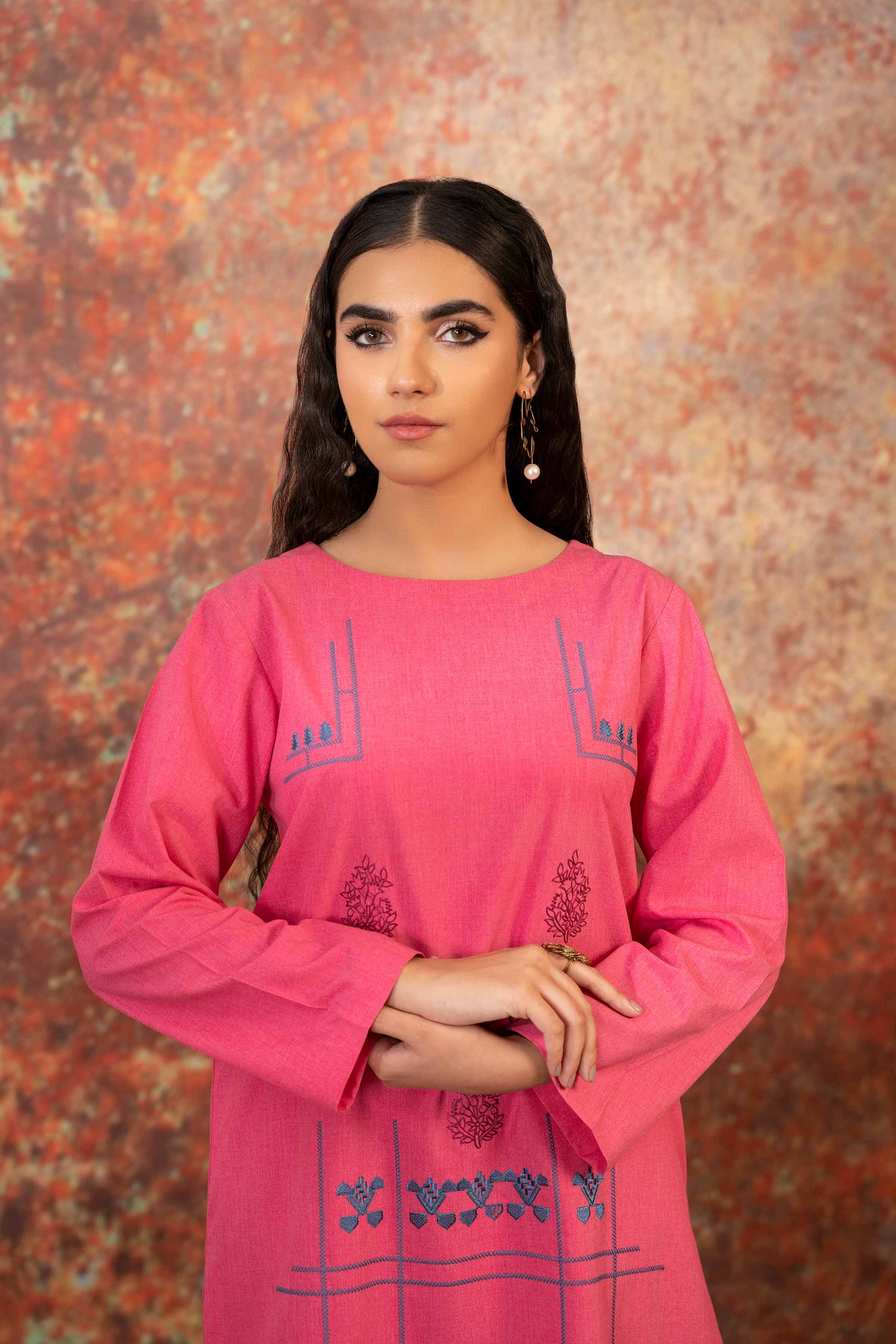 Nishat Linen - 2 Piece - Embroidered Suit - PW23-43