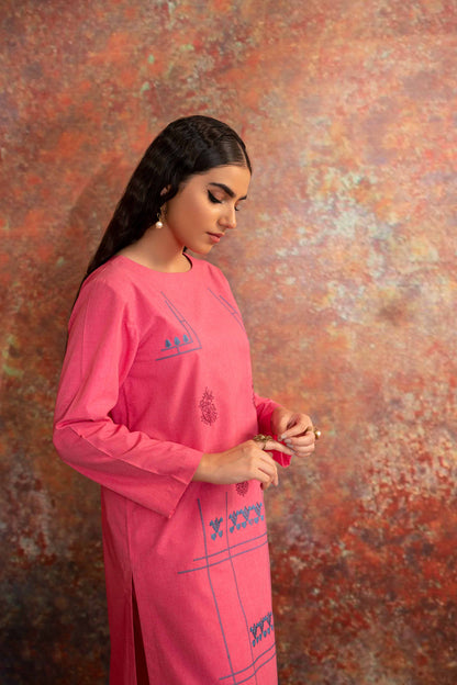 Nishat Linen - 2 Piece - Embroidered Suit - PW23-43