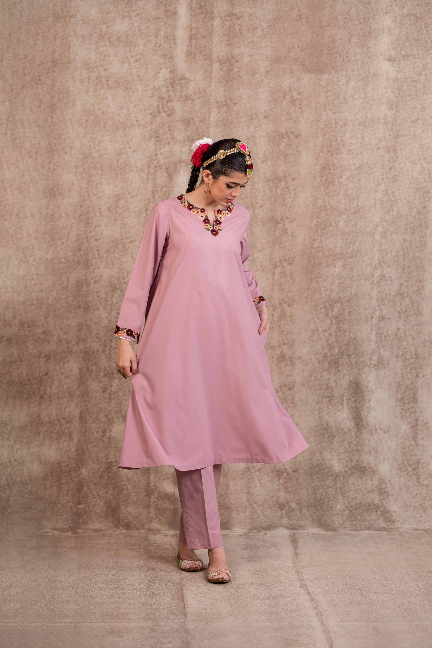 Nishat Linen - 2 Piece - Embroidered Suit - PW23-44