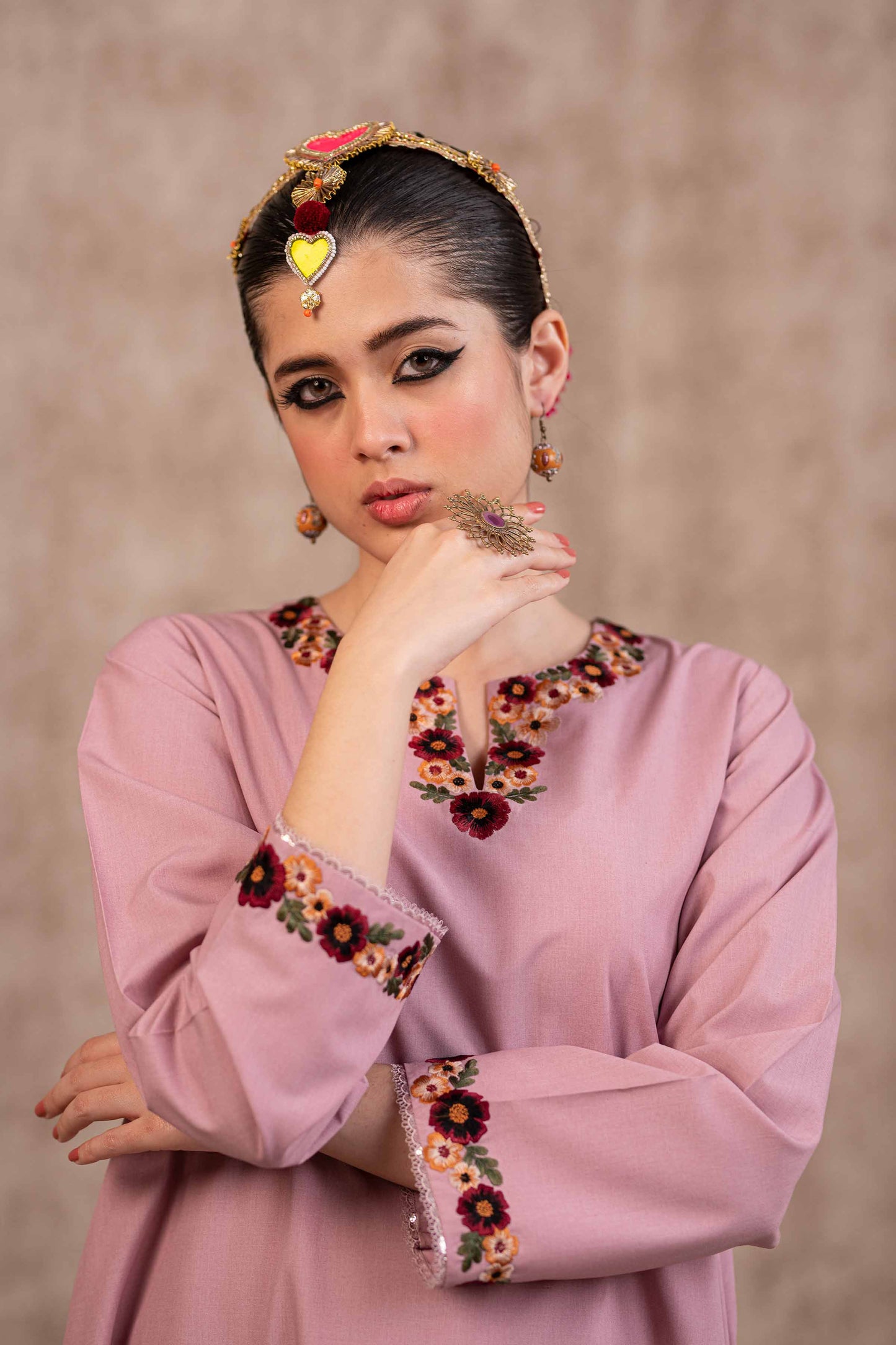 Nishat Linen - 2 Piece - Embroidered Suit - PW23-44