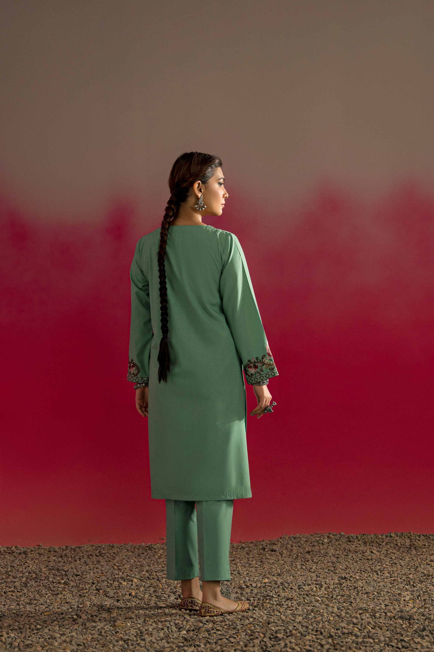 Nishat Linen - 2 Piece - Embroidered Suit - PW23-45