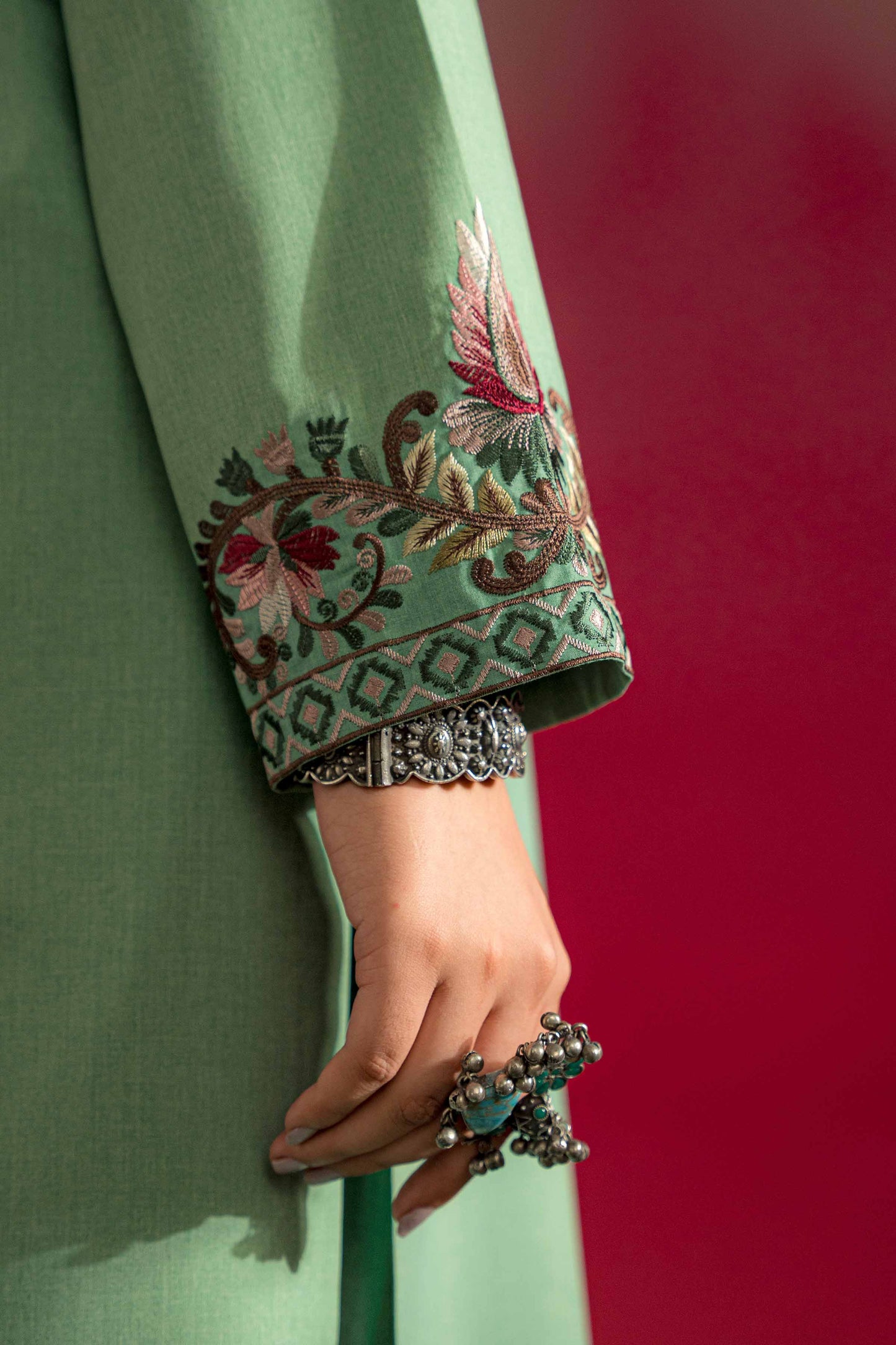 Nishat Linen - 2 Piece - Embroidered Suit - PW23-45