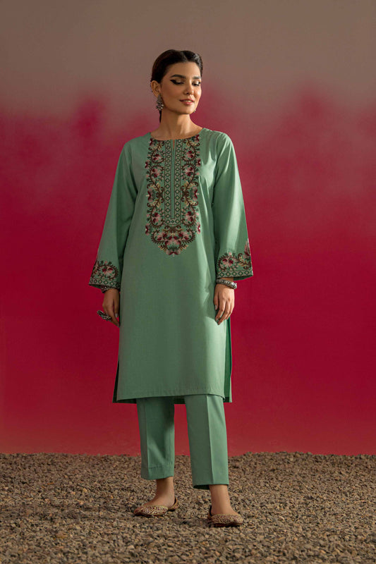 Nishat Linen - 2 Piece - Embroidered Suit - PW23-45